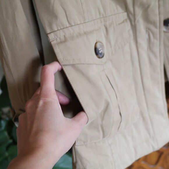 Weatherproof Insulated Anorak Cargo Utility Coat Jacket - Khaki/Tan, Size S - Picture 6 of 16